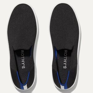 Rothy's The Original Slip On Sneaker Size 7 Black Knit Washable Casual Shoes